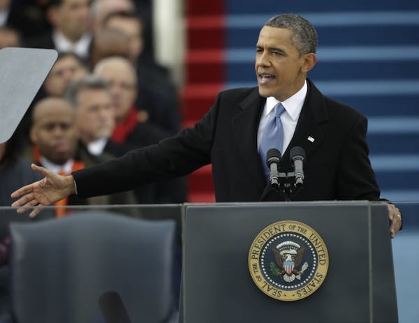 Obama takes ceremonial oath of office