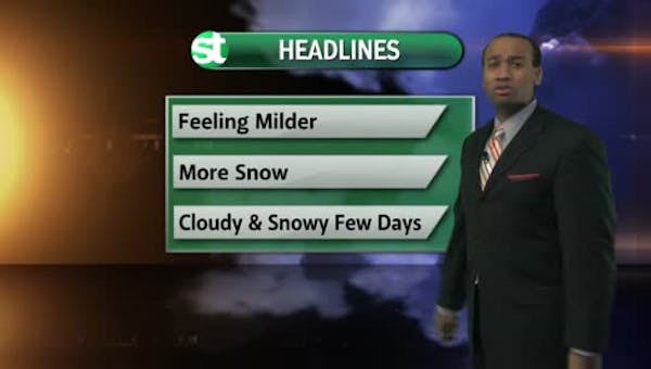 Afternoon forecast: Milder and snowy