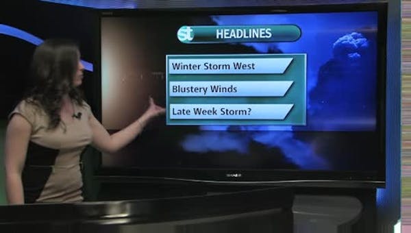 Afternoon forecast: Falling temperatures, turning blustery