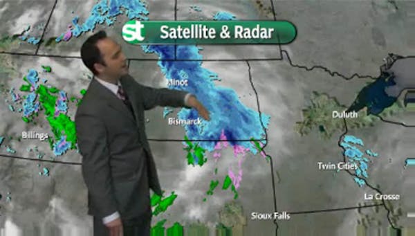 Afternoon forecast: Snow potential, high of 34