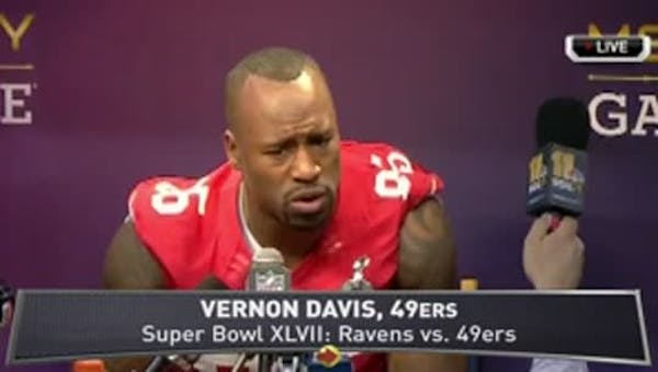 Super Bowl XLVII: Vernon Davis on 49ers