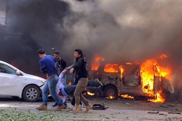 Car bomb blast near Syria's ruling party HQ