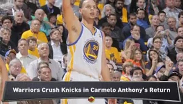 Warriors crush Knicks; Spurs top Thunder