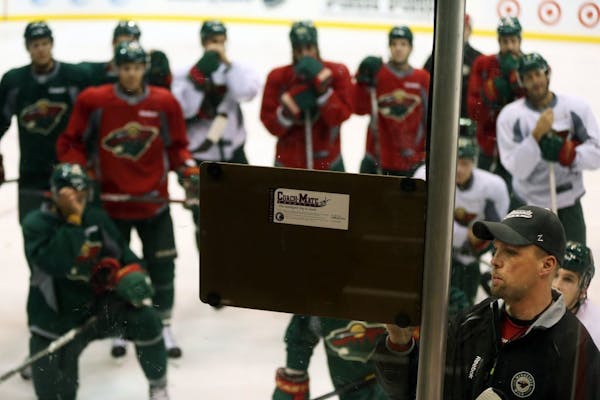 Wild coach Mike Yeo during training camp.