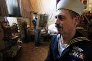 Ray Stumpf, a Navy veteran who is dying of cancer, is spending his final months decked out in a naval uniform and sitting as the model for one of Char