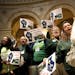 More than 1,000 members of AFSCME rallied on behalf of job creation and higher wages for the middle class at the Capitol last week.