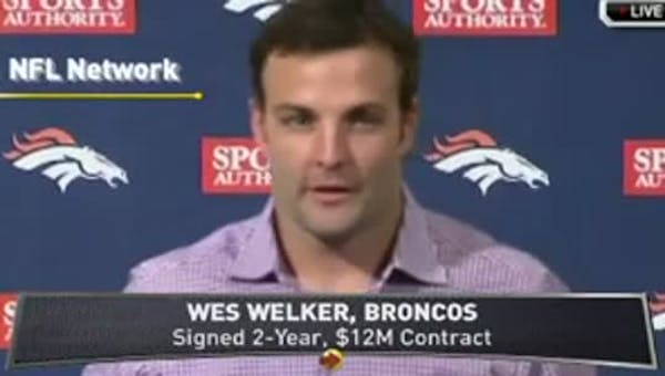 Broncos introduce Wes Welker