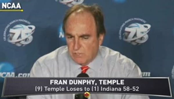 Indiana stops Temple's upset bid