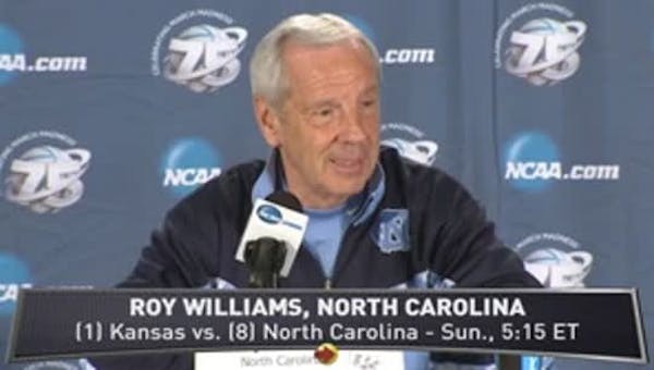 Roy Williams, UNC set for Kansas rematch
