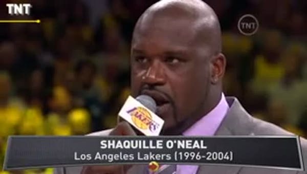 Lakers retire Shaquille O'Neal's jersey