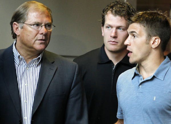 Wild owner Craig Leipold opened his checkbook to sign Ryan Suter, center, and Zach Parise, right, last summer. The bold moves continued last week with