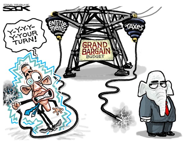 Steve Sack editorial cartoon for April 11, 2013.
