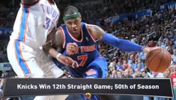 Knicks' win streak continues