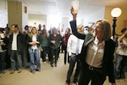 Nancy Barnes, editor of the Star Tribune, gave a newsroom toast. “It matters to me that this was for journalism that makes a difference,” she said