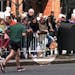 Sartell resident Sam Nordby took this picture a little more than 30 minutes before the Boston Marathon blast. Nordby’s wife was in the race and he s
