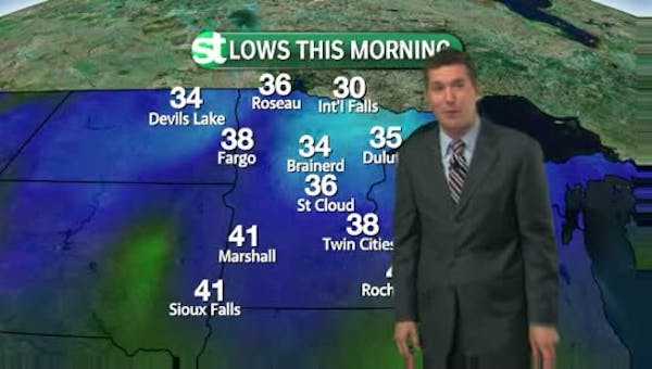 Morning forecast: High 65, turning colder for weekend