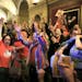 Supporters in the Capitol rotunda reacted after the Senate vote.
