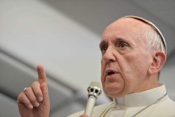 Pope Francis says he won't judge gay priests