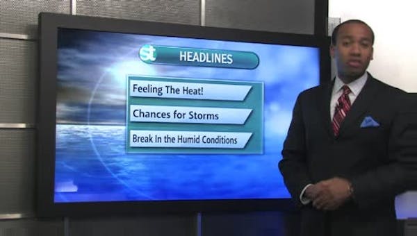 Morning forecast: Warmer, more humid