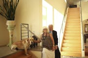 Sam and Sylvia Kaplan unpacked after their move back home to Minneapolis after Sam’s stint as U.S. ambassador to Morocco. The Kaplans and their dog,