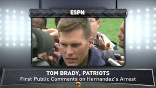 Brady, Patriots discuss Aaron Hernandez