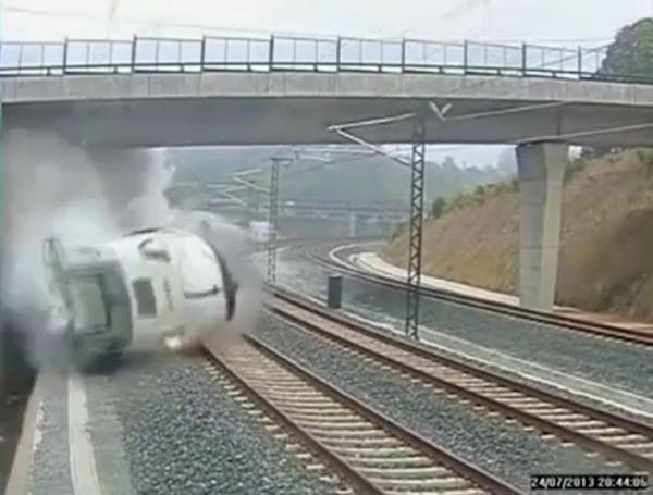 Dozens reported dead in Spain train wreck