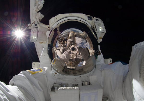 Astronaut Aki Hoshide took a selfie while aboard the International Space Station. The term is so popular that Oxford English Dictionary is considering