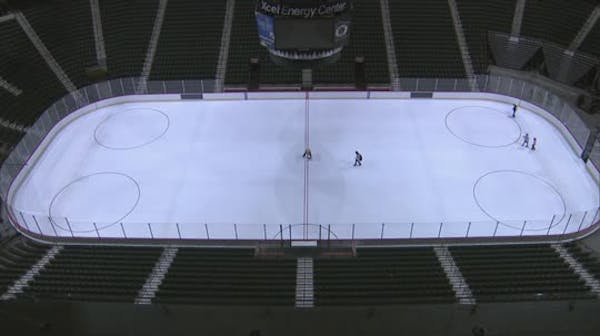 Time lapse: Ice goes in at Xcel Energy Center