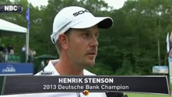 Stenson talks about victory at Deutsche Bank