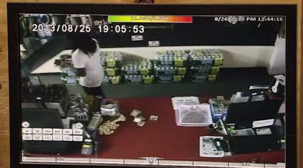 Surveillance video: Football players leave cash in closed store