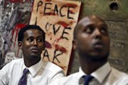 Daud Mohamed, left, and Abdifatah Farah help lead Ka Joog, a Somali youth group that warns teens against radicalism.