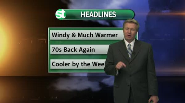 Morning forecast: Windy and warm
