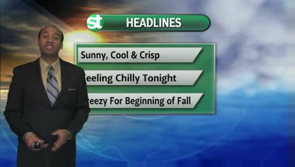 Evening forecast: Chilly and breezy for last night of summer