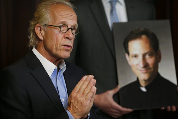 Attorney Jeff Anderson talked about a lawsuit that was filed Monday in Ramsey County against the Rev. Michael Keating.