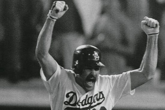 Kirk Gibson's 1988 World Series historic home run-bottom of the 9th 