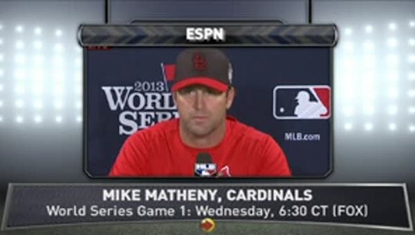 Matheny, Wainwright discuss World Series