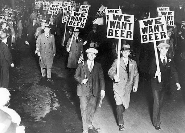 A 1931 march to end Prohibition.