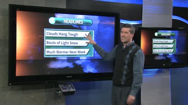 Morning forecast: Cloudy and warmer