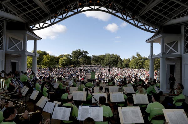 More than 7,000 people turned out for a free Minnesota Orchestra performance, conducted by Manny Laureano, at the Lake Harriet Bandshell Sept. 15.