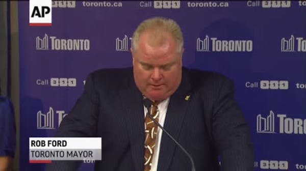 Toronto mayor apologizes for obscenity on TV