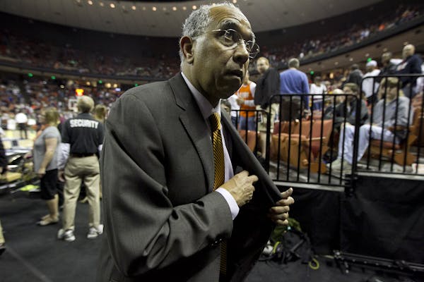 Tubby Smith left the court after the Gophers lost to Florida in the third round of the NCAA men's basketball tournament Sunday. He was fired Monday.
