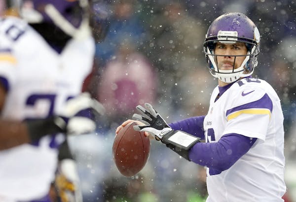The Vikings have achieved a perfect run-pass mix in two games, vs. the Steelers and Eagles. QB Matt Cassel started both of those games.