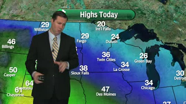 Afternoon forecast: Mid-December thaw