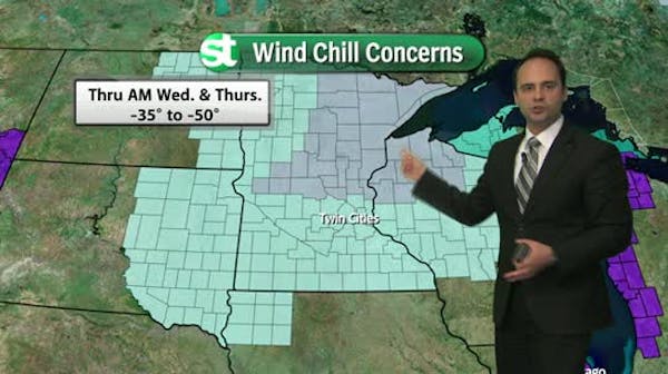 Afternoon forecast: Wind chill advisory