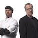 Jamie Hyneman and Adam Savage, hosts of the Discovery Channel's ''MythBusters'' television series.