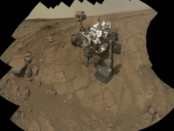 This Feb 3, 2013 image provided by NASA shows a self portrait of the Mars rover, Curiosity. NASA's Curiosity rover has uncovered signs of an ancient f