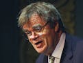 Garrison Keillor spoke before announcing the 20 finalists for the 2004 National Book Awards at the Fitzgerald Theater in St. Paul.