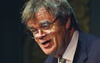 Garrison Keillor spoke before announcing the 20 finalists for the 2004 National Book Awards at the Fitzgerald Theater in St. Paul.