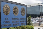 This June 6, 2013, file photo shows the sign outside the National Security Agency campus in Fort Meade, Md.