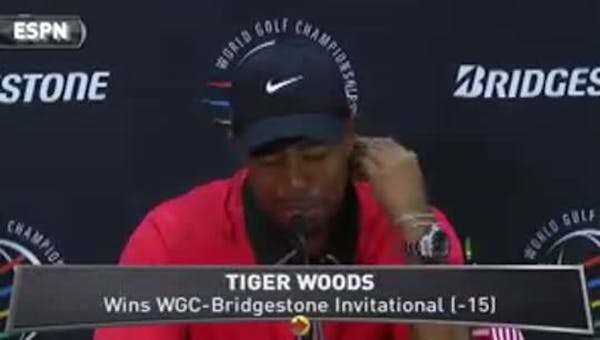 Tiger Woods talks eighth win at Firestone